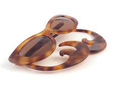 Seltene Vintage-Sonnenbrille von Alain Mikli CT87 für Chantal Thomass, „Century Curled Temples“, 1989