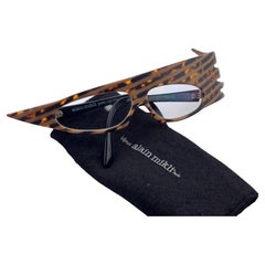 Vintage Rare Alain Mikli " Plume " Tartaruga Occhiali da sole con montatura reattiva ai raggi UV 1988