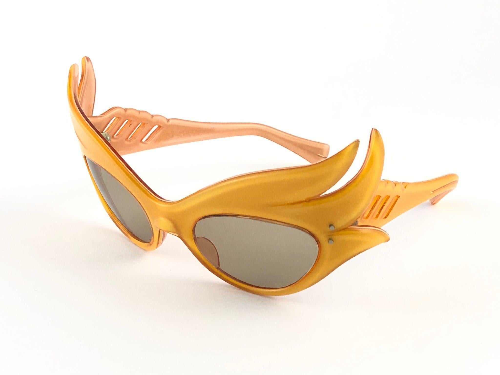 Vintage Rare Alain Mikli Prototype Flaming Phoenix France Sunglasses 1988 6