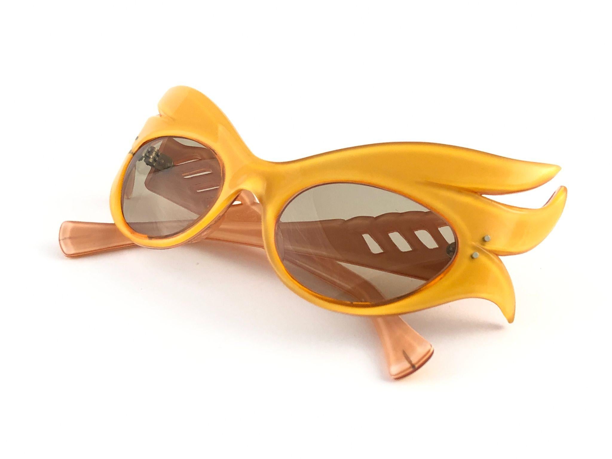 Vintage Rare Alain Mikli Prototype Flaming Phoenix France Sunglasses 1988 2