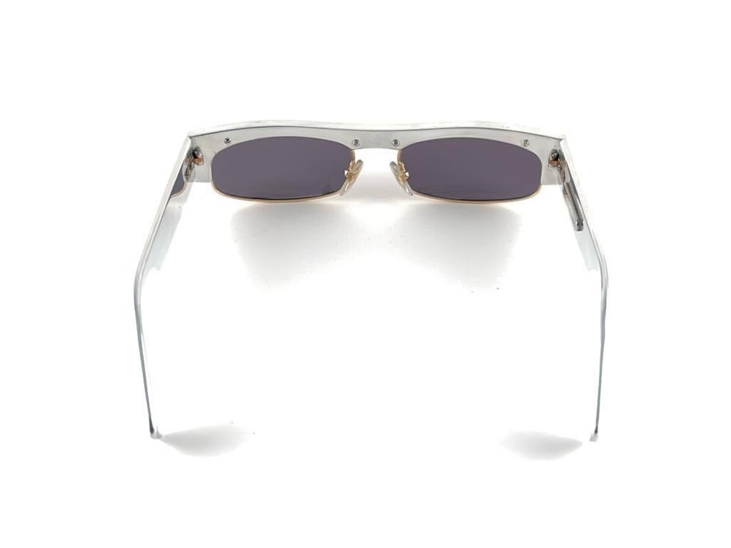 Gray Vintage Rare Atelier Mikli  Sleek France Sunglasses 1990'S For Sale