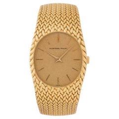 Vintage Rare Early Audemars Piguet Cobra 18 Karat Yellow Gold Adventurine Dial Vintage Rare Early Audemars Piguet Cobra 18 Karat Yellow Gold Adventurine Dial