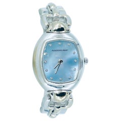 RARO orologio d'epoca Audemars Piguet Madreperla con quadrante di diamanti in oro bianco 18 carati