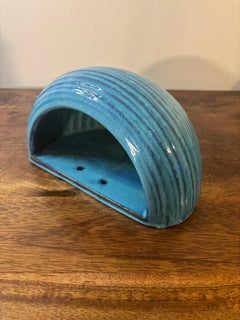 Vintage Rare Bitossi for Rosenthal Netter Wall Planter Ceramica blu, Italia