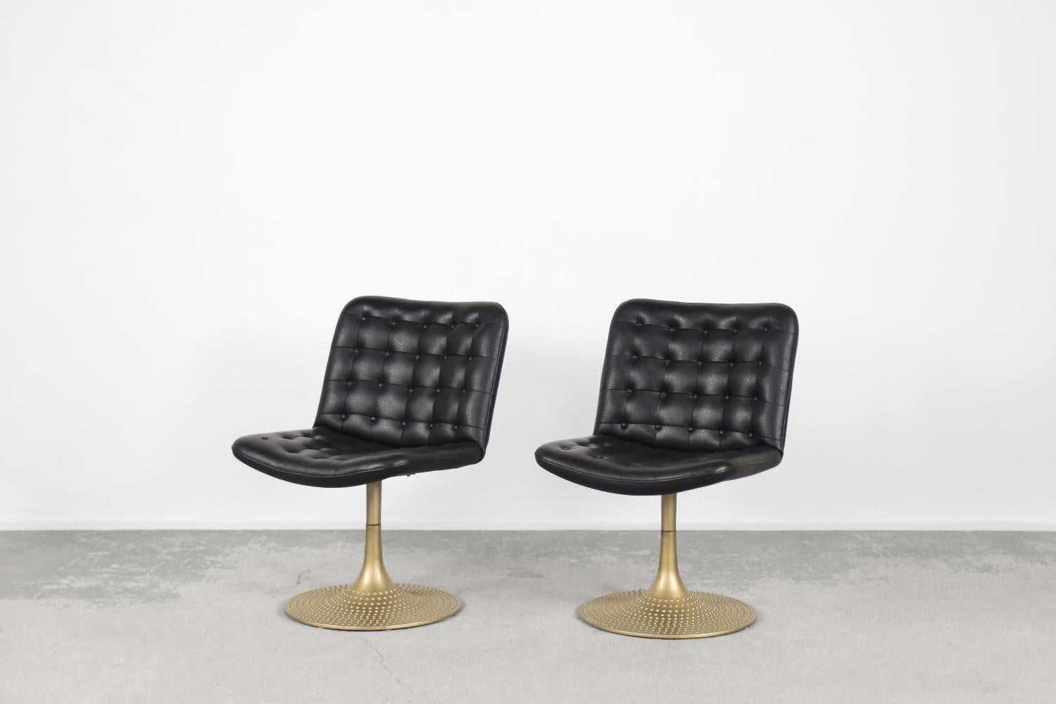 Mid-Century Modern Pair of Vintage Mid-century Modern Chairs by Yrjö Kukkapuro for Lepo Finn, 1960s