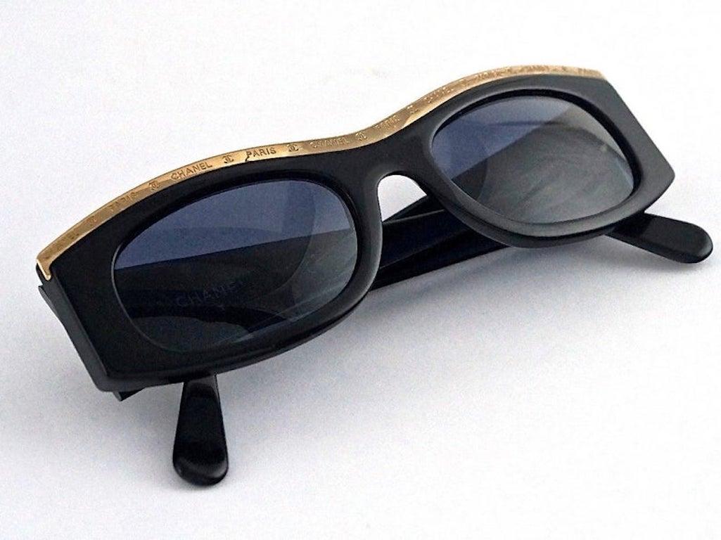 Vintage RARE CHANEL Logo Metal Top Rim Sunglasses at 1stDibs Vintage RARE CHANEL Logo Metal Top Rim Sunglasses at 1stDibs