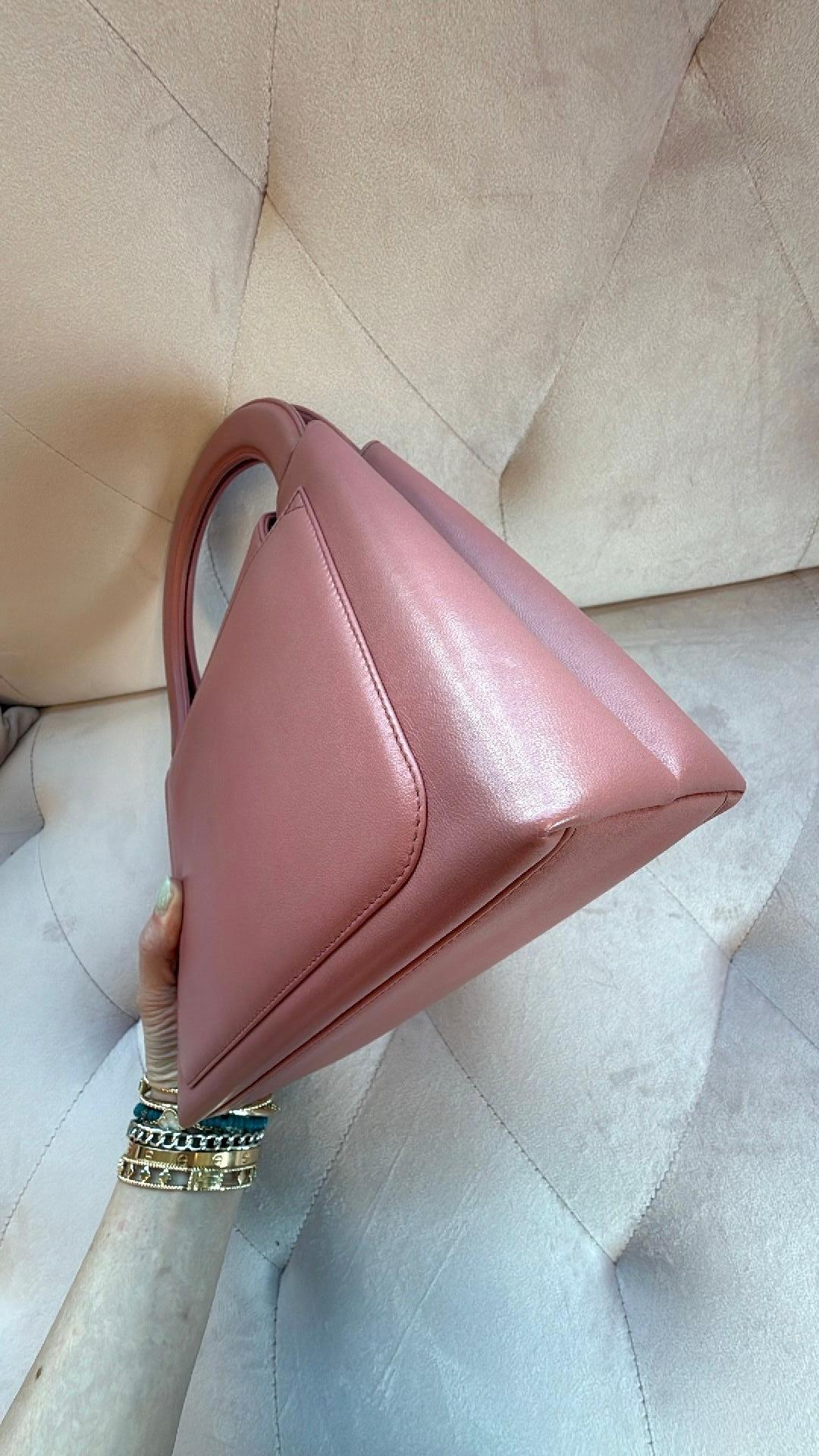 Vintage Rare Chanel Mini Shopping Bag Kelly Pink Lambskin GHW For Sale ...