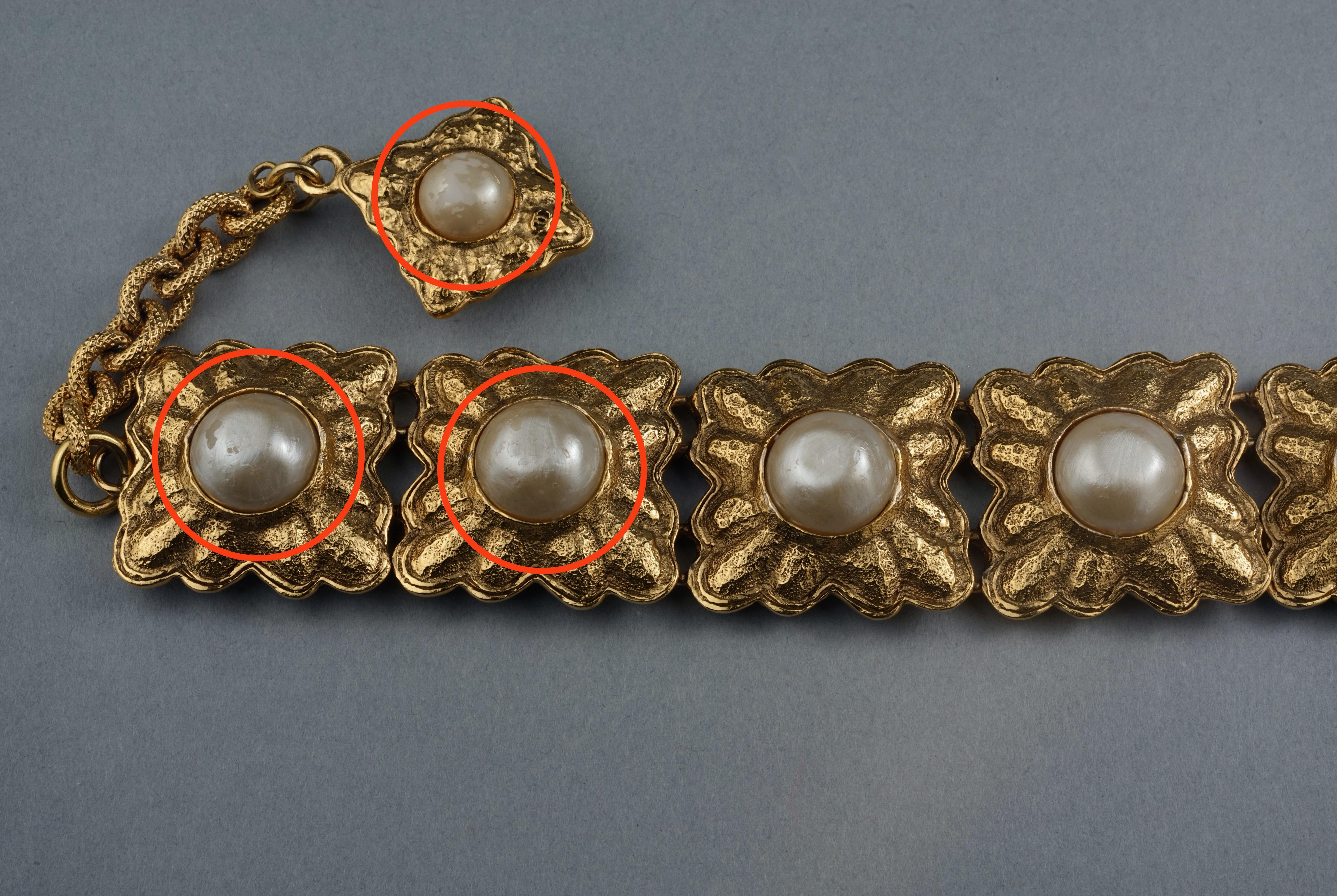 Vintage RARE Chanel Pearl Byzantine Belt 11