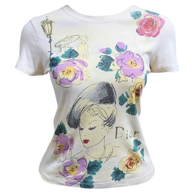 Vintage Rare - CHRISTIAN DIOR and John Galliano 2005 floral tank 