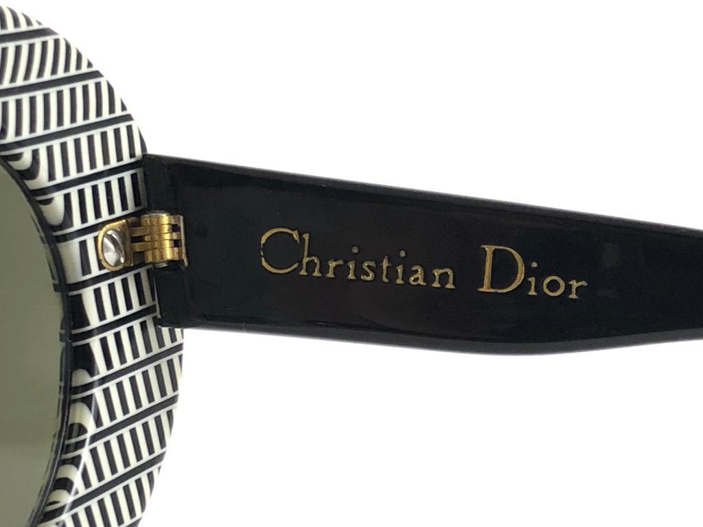 Women's Vintage Rare Christian Dior Pre Optyl Oversized Printed 60'S Sunglasses Austria For Sale