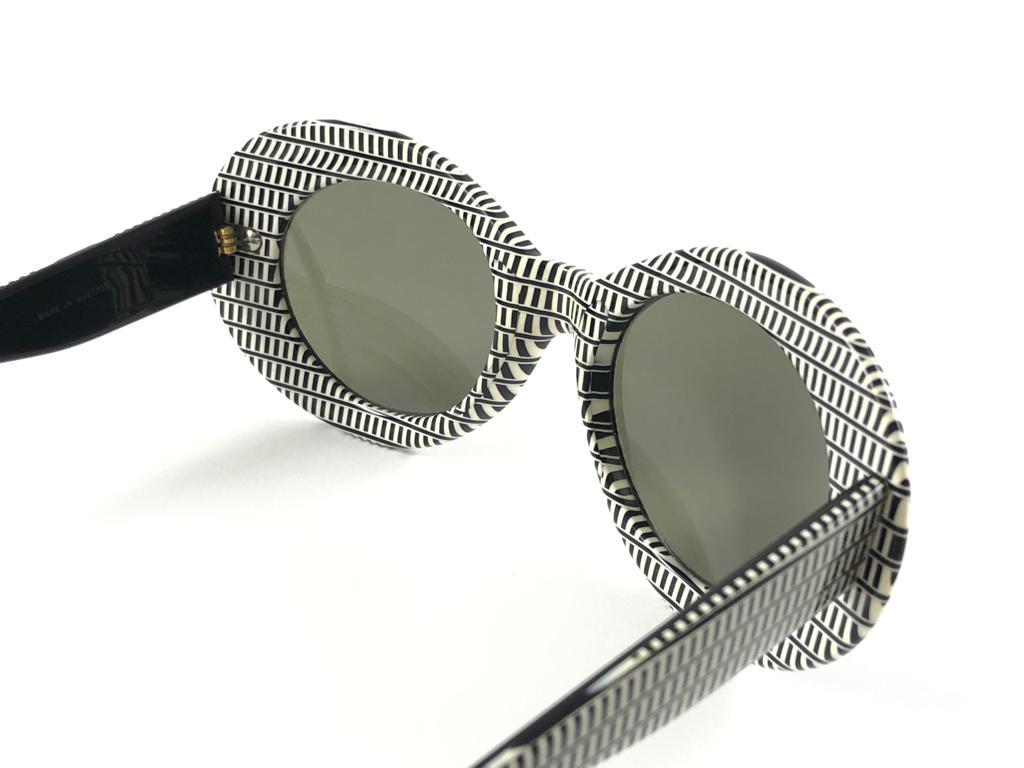 Vintage Rare Christian Dior Pre Optyl Oversized Printed 60'S Sunglasses Austria For Sale 3