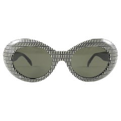 Seltene übergroße bedruckte Vintage-Sonnenbrille von Christian Dior Pre Optyl aus den 60er Jahren Österreich