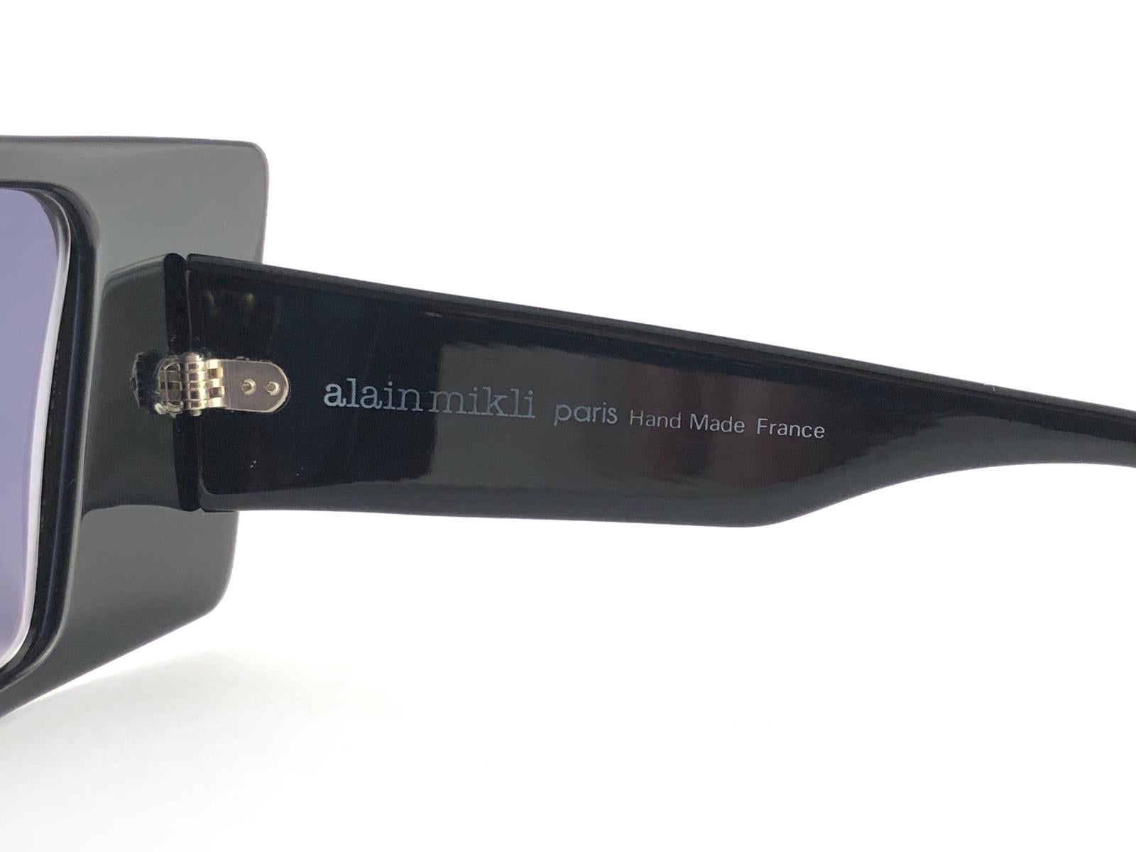 Alain Mikli, lunettes de soleil vintage rares « Nose Guard » avant-gardistes, collectionneur AM 88, 1988 Neuf - En vente à Baleares, Baleares