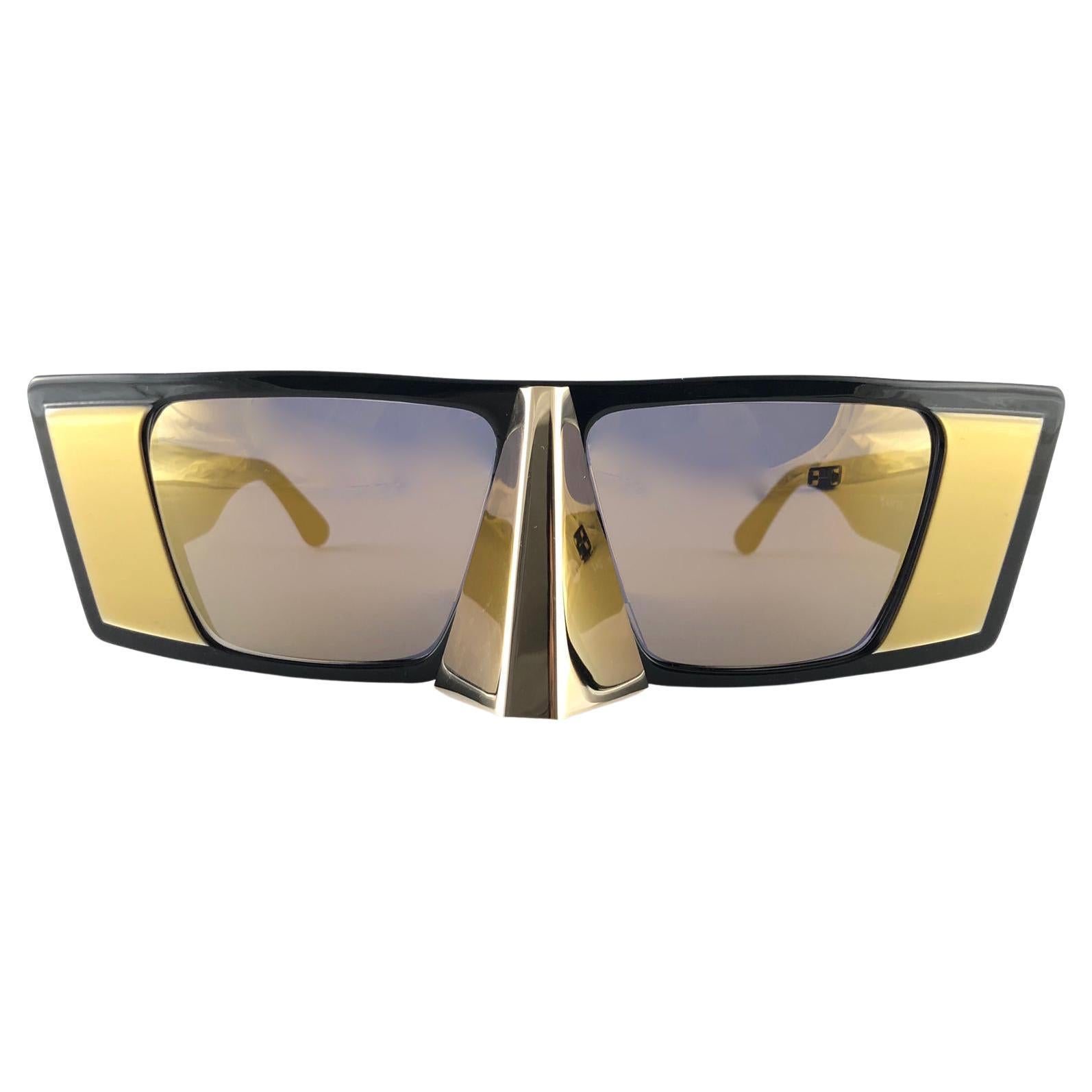 Alain Mikli, lunettes de soleil vintage rares « Nose Guard » avant-gardistes, collectionneur AM 88, 1988 en vente