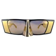 Vintage Rare Collector Alain Mikli AM 88 Nose Guard Avantgarde Sunglasses 1988