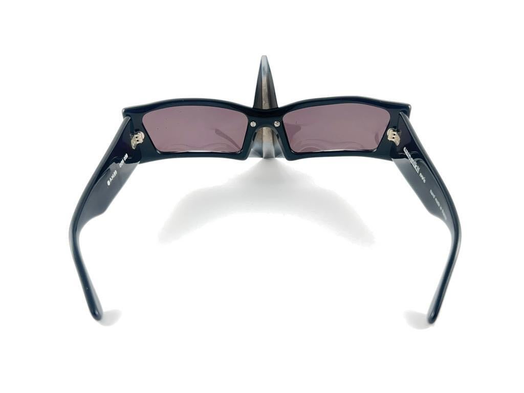 Vintage Rare Collector Alain Mikli AM 89  Nose Guard Avantgarde Sunglasses 1988 For Sale 8