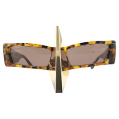 Retro Rare Collector Alain Mikli AM 89 Nose Guard Avantgarde Sunglasses 1988