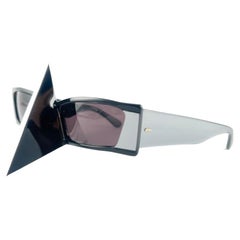 Retro Rare Collector Alain Mikli AM 89  Nose Guard Avantgarde Sunglasses 1988