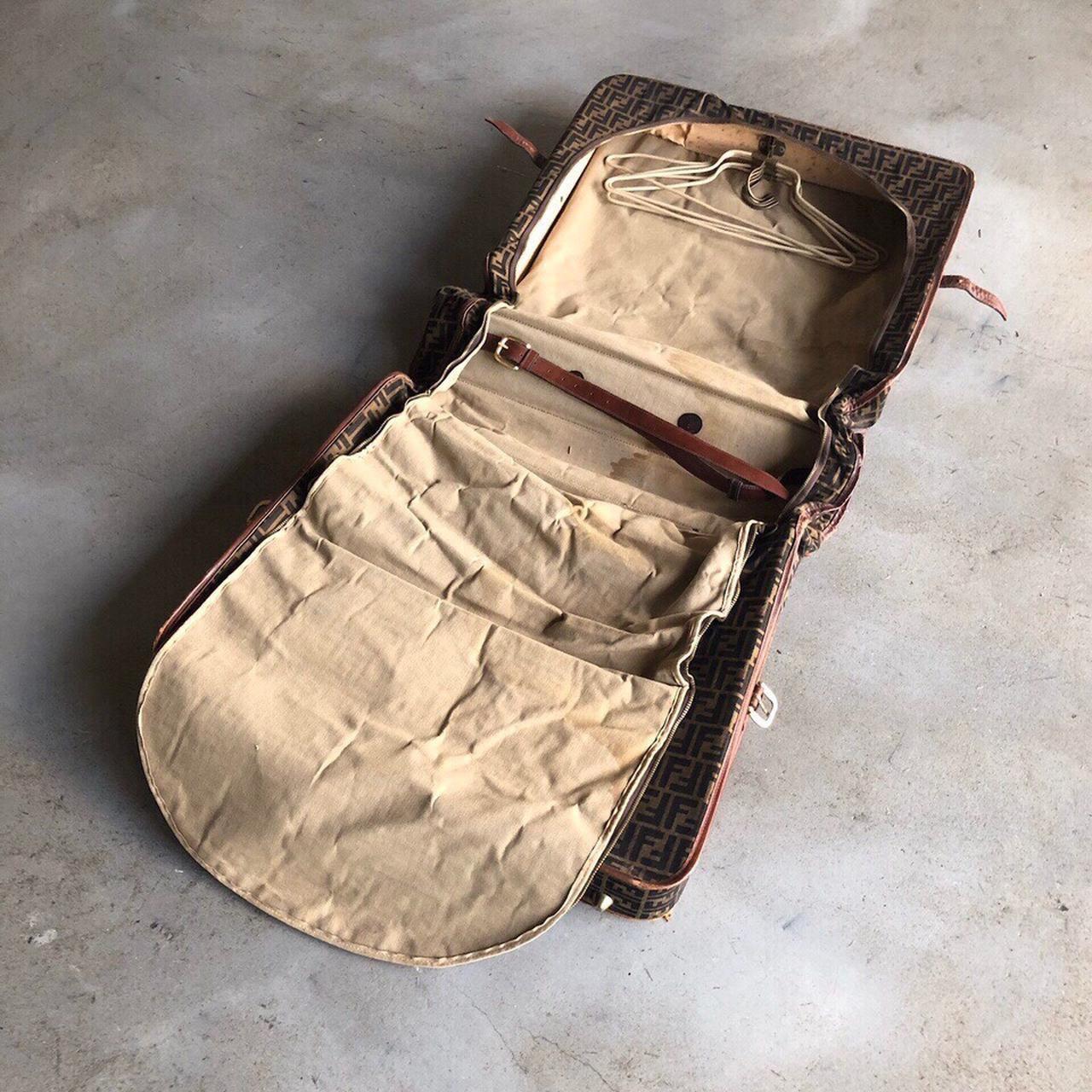 Vintage Rare Collectors Fendi Suiter Suitcase Bag. 

CONDITION: PLEASE READ CAREFULLY - This item is a vintage/pre-worn piece. Has some stains inside the casing- not noticeable outside. Corners, buckle, and handles are a bit worn. Has seen better