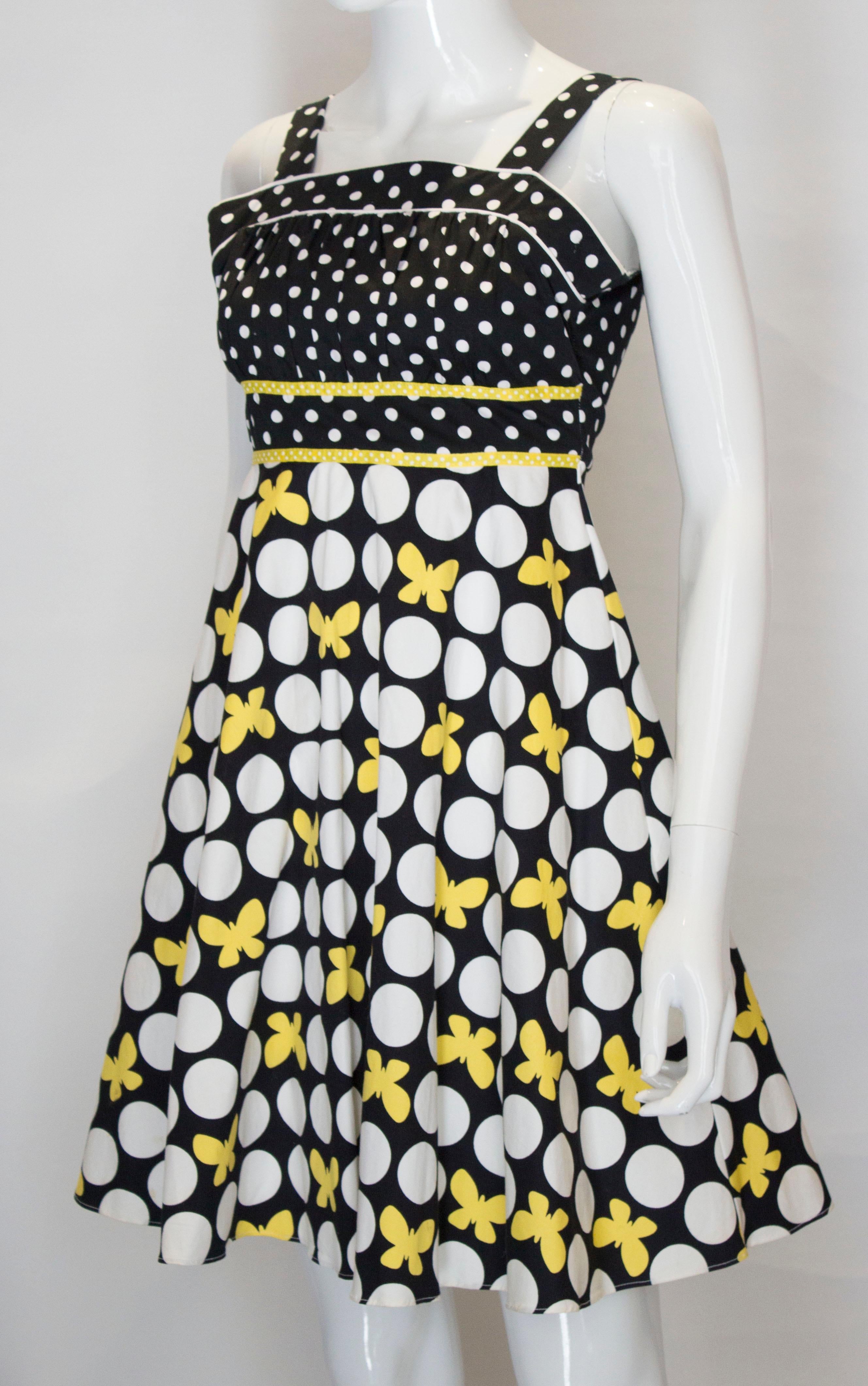 Vintage Rare Editions Cotton Sundress In Good Condition For Sale In London, GB