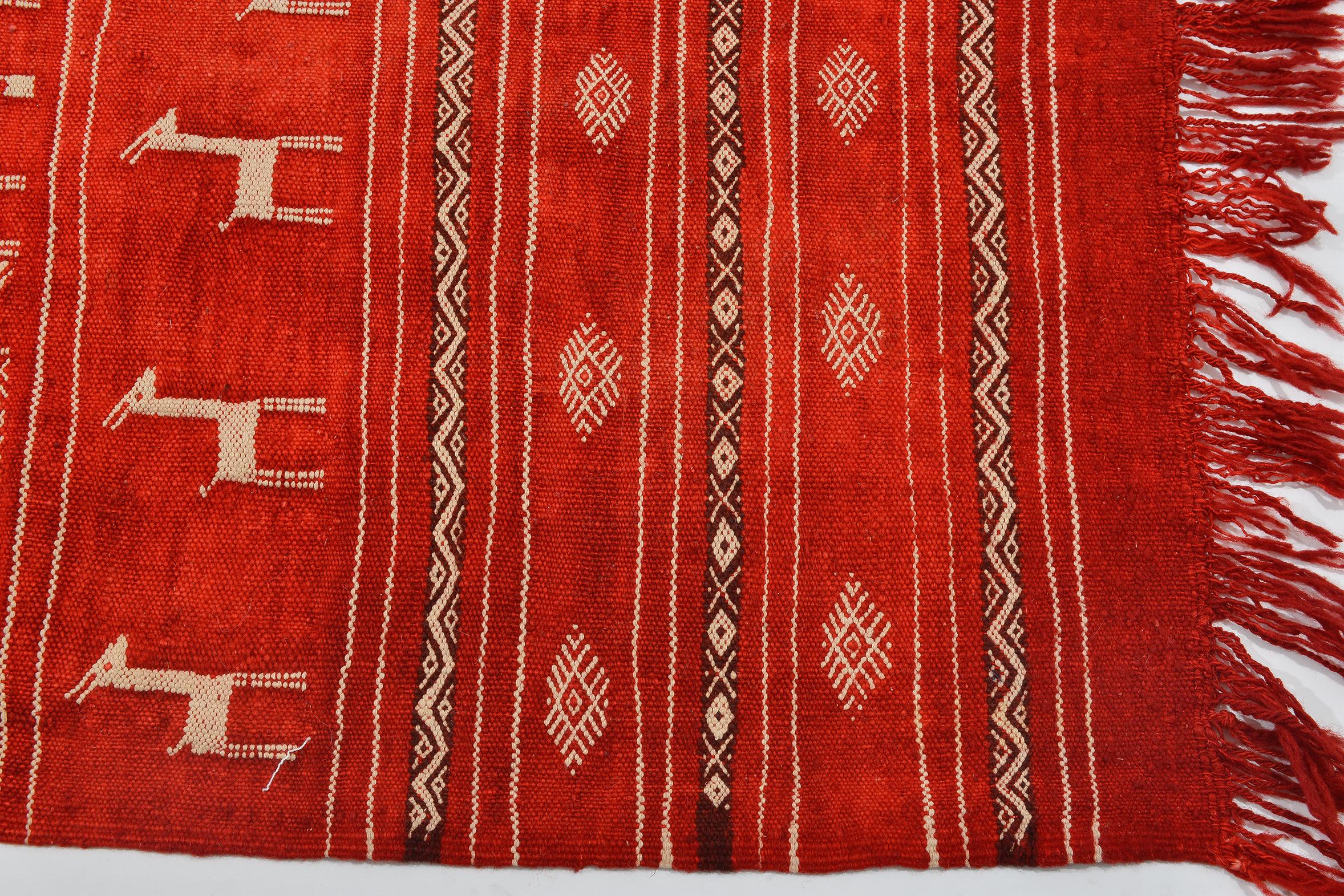 Vintage Rare Embroidered Moroccan Tissue 1