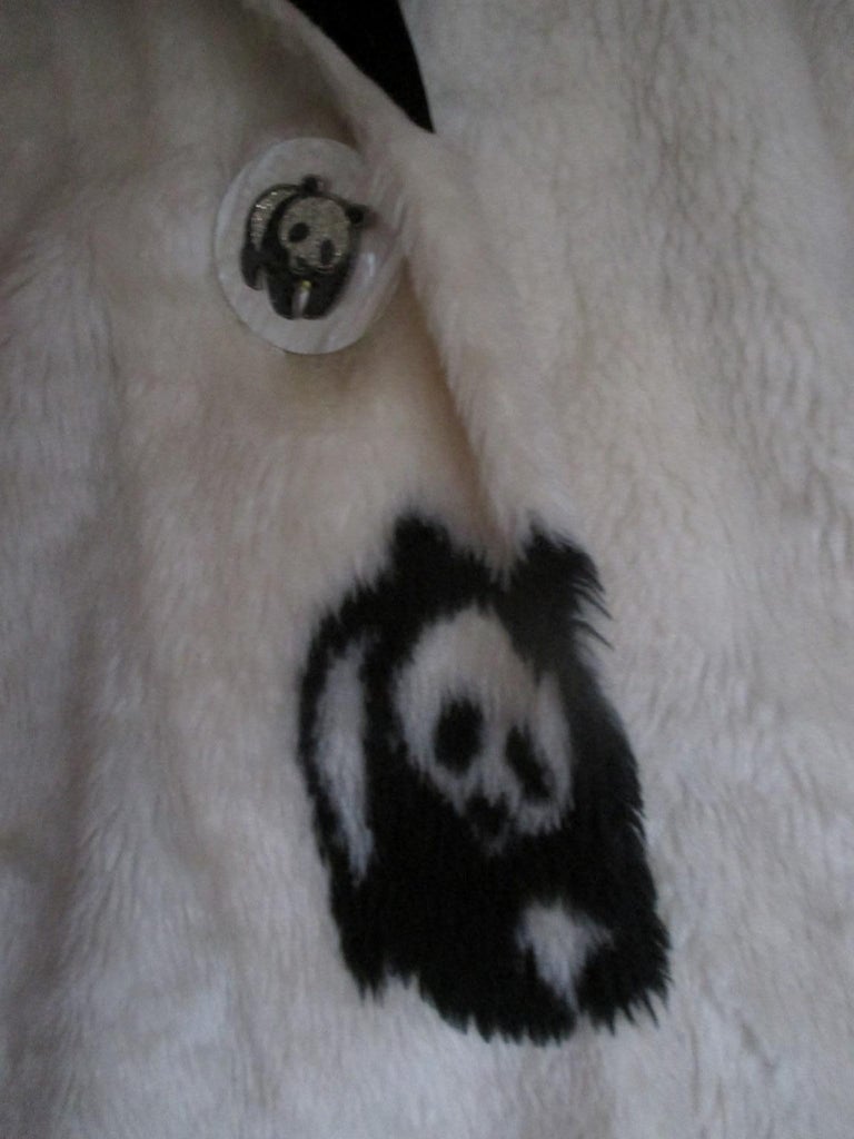 Real panda fur coat shop