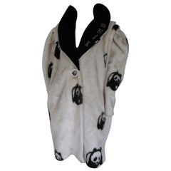 Vintage Rare Faux Fur Panda Bear Coat