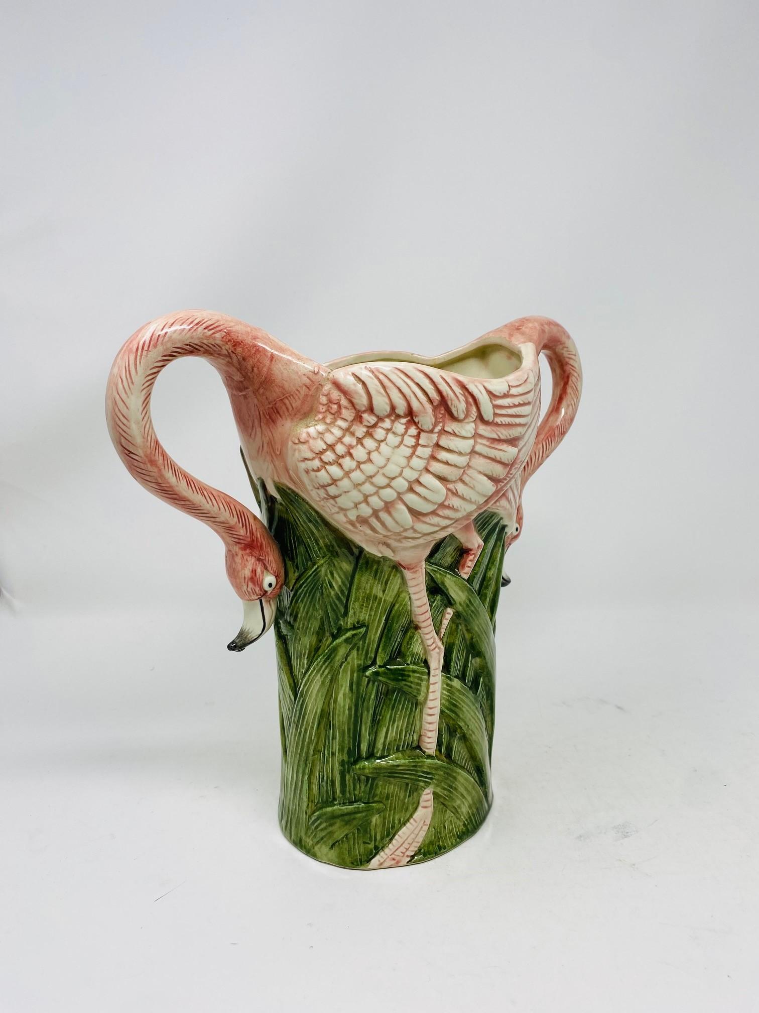 American Vintage Rare Fitz and Floyd Flamingo Vase