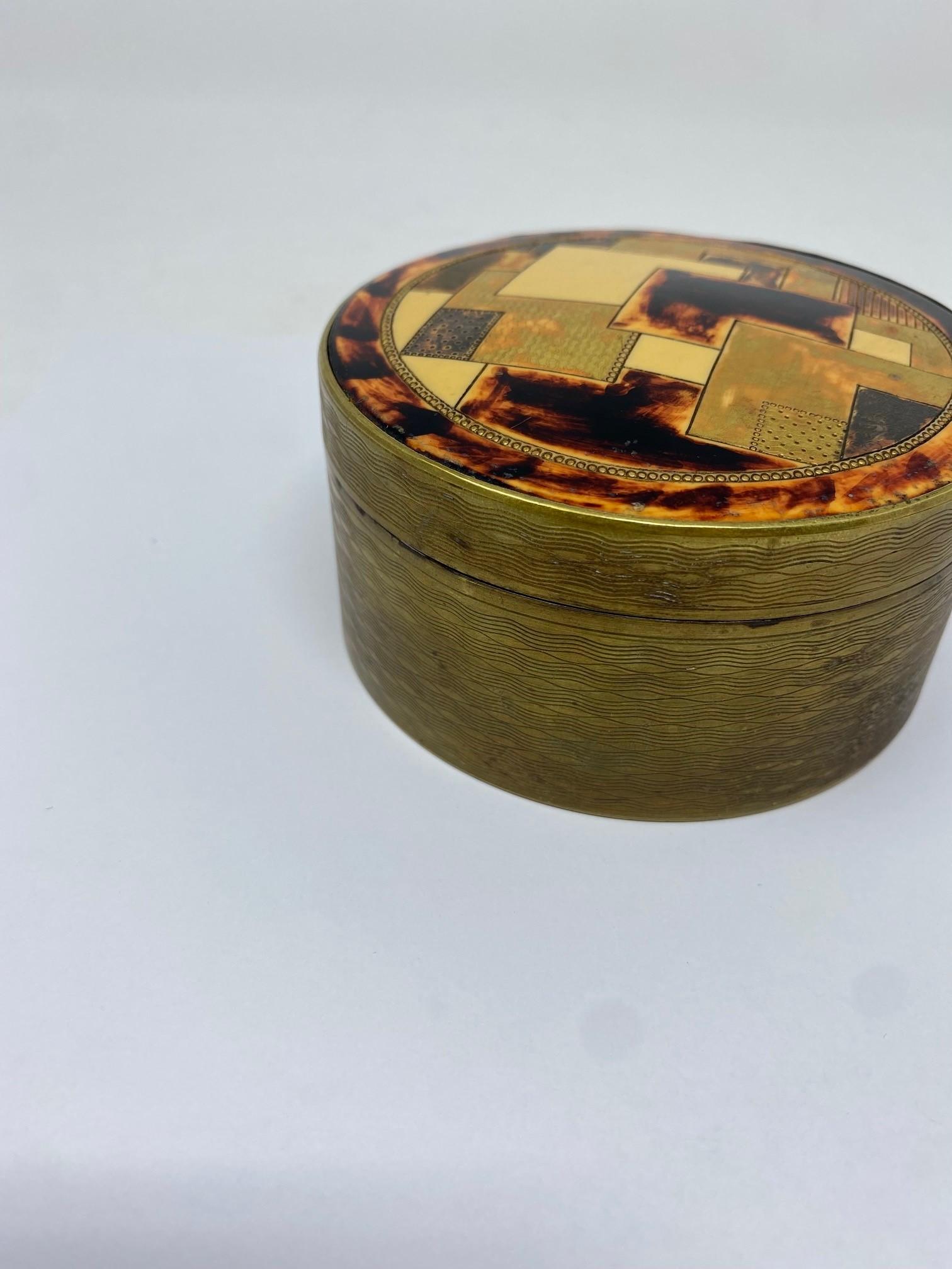 Mid-20th Century Vintage Rare French Art Deco Trinket Box For Sale