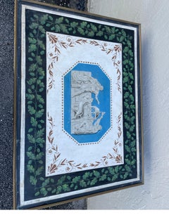 Neoklassischer Campaigner Beistelltisch von Maison Jansen, Messing & Holz, 1970er Jahre