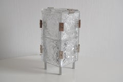 Verre vintage rare  Lampe de bureau de Josef Hejtman pour Kamenicky Senov, années 1960.