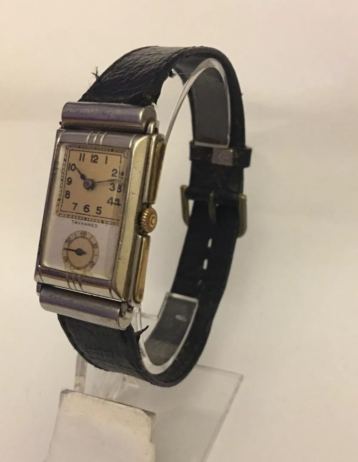 Vintage Rare Hand-Winding Tavannes Wristwatch 5