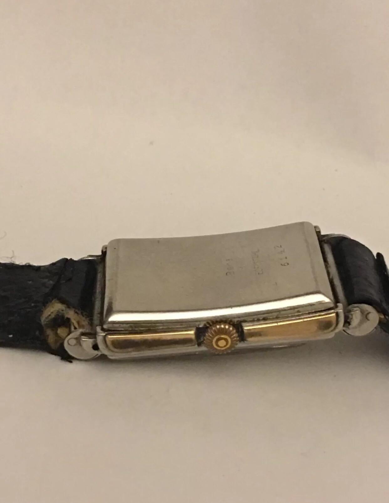 Women's or Men's Vintage Rare Hand-Winding Tavannes Wristwatch