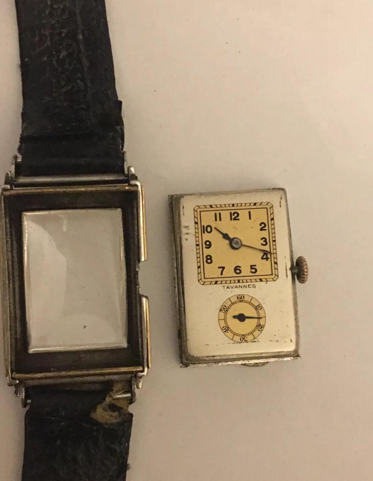 Vintage Rare Hand-Winding Tavannes Wristwatch 1