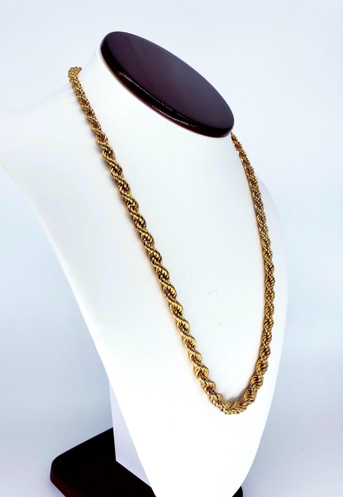 vintage gold rope chain