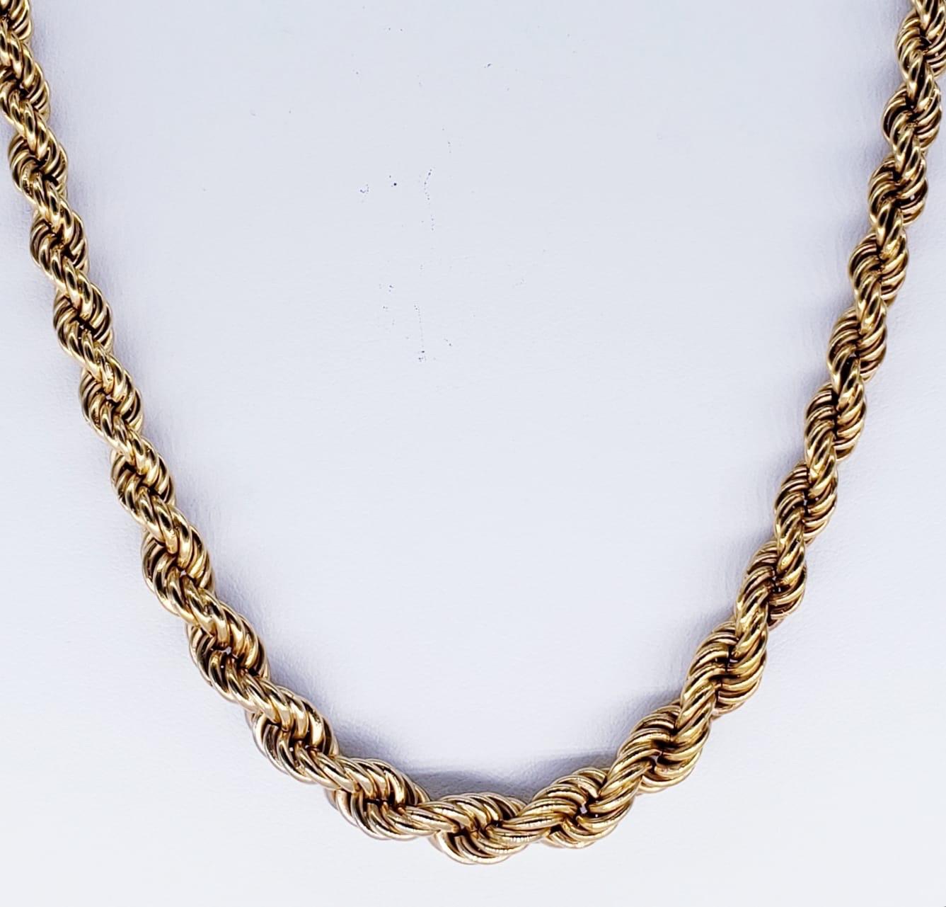 heavy gold rope chain