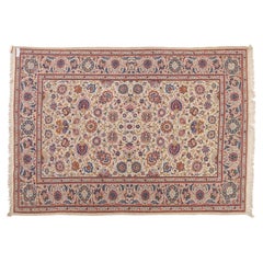 Vintage Rare Ivory Oriental Carpet