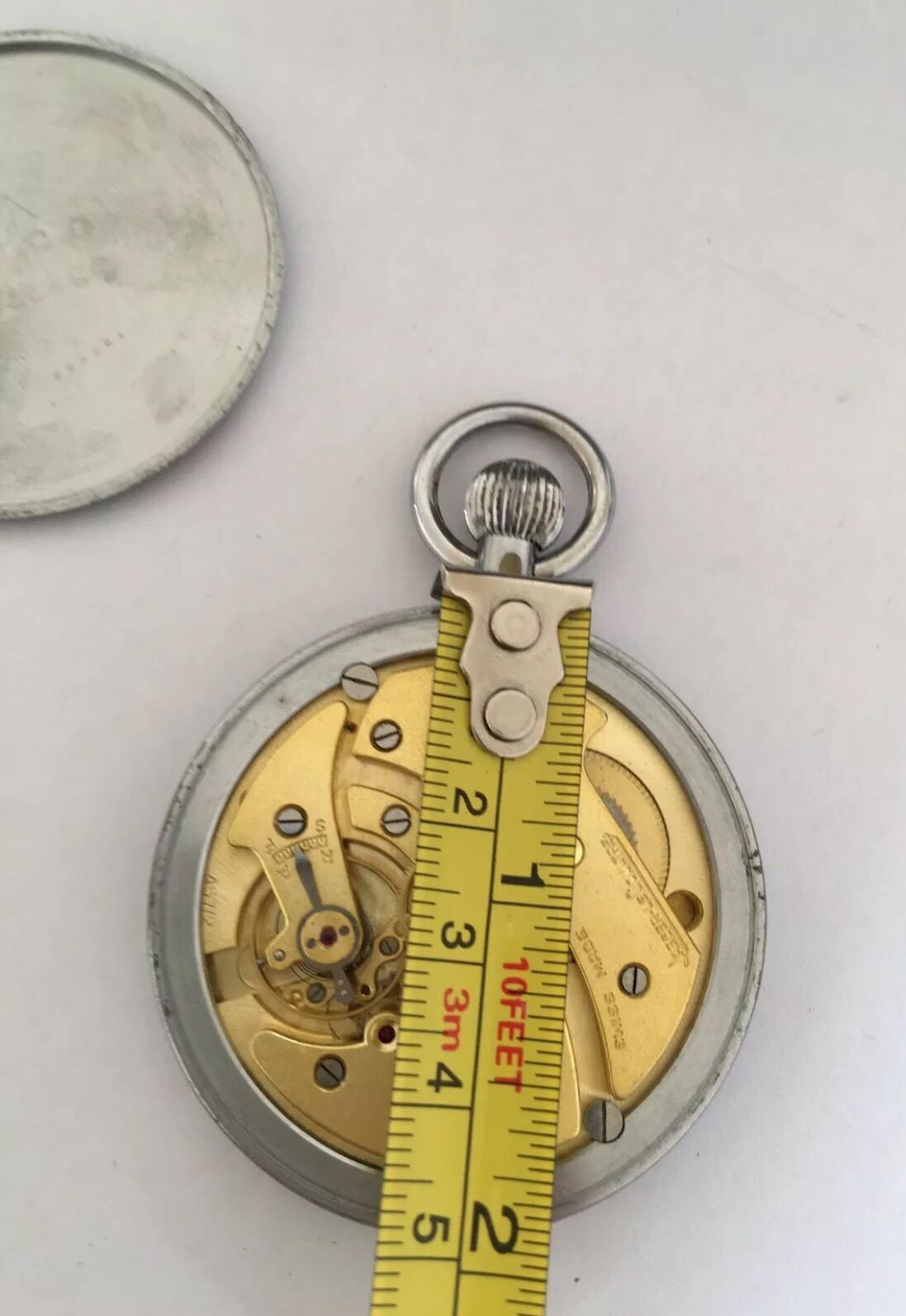 Vintage Rare Jaeger Le Coultre Military Pocket Watch In Fair Condition In Carlisle, GB