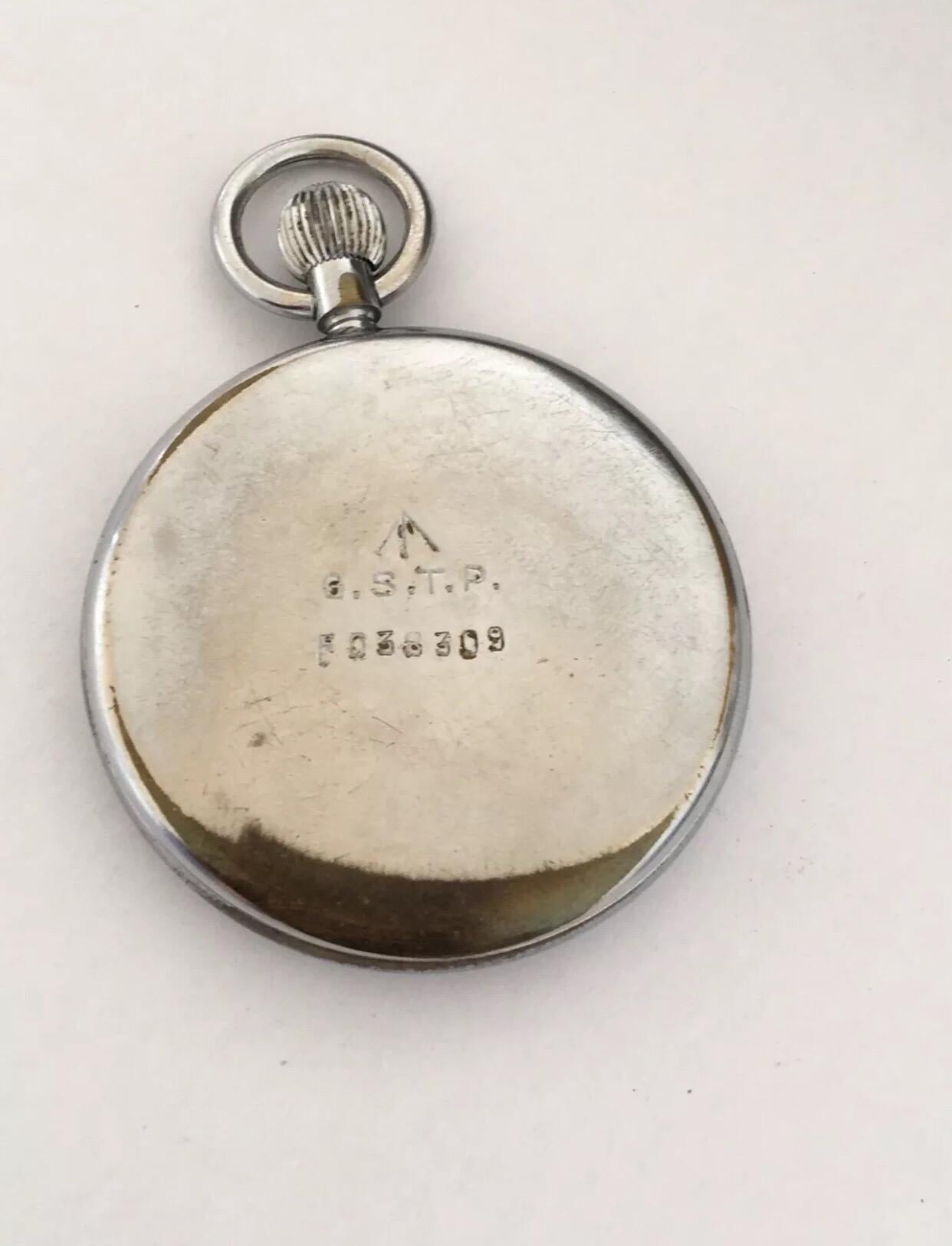 Vintage Rare Jaeger Le Coultre Military Pocket Watch 2