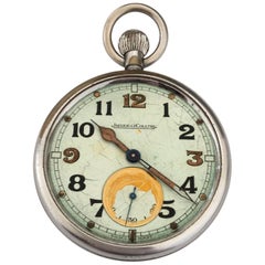 Vintage Rare Jaeger Le Coultre Military Pocket Watch