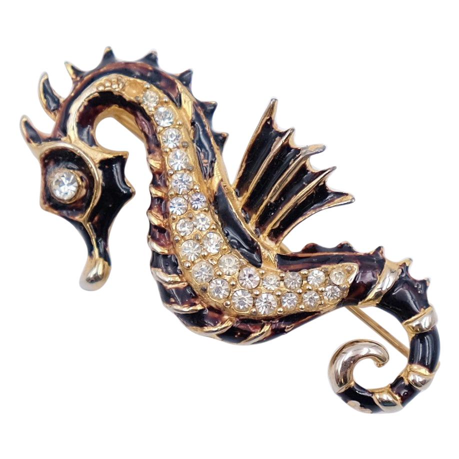 Vintage Rare Les Bernard Seahorse Brooch