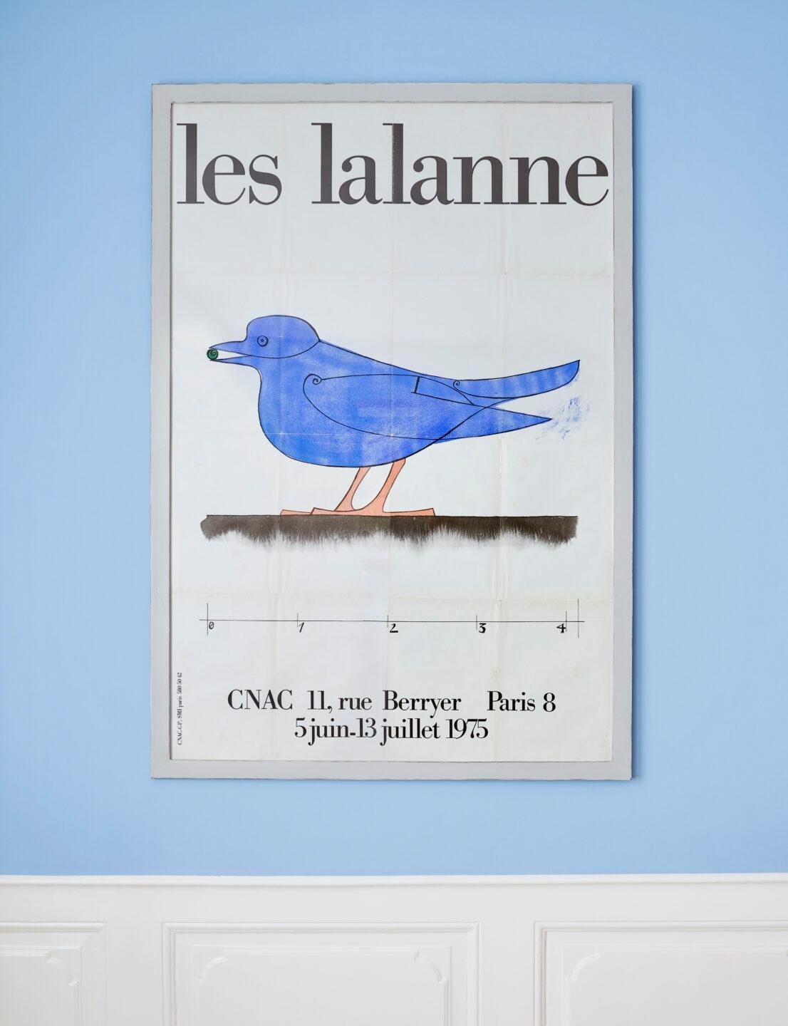 Les Lalanne
France, 1975

Very rare vintage exhibition poster.

Measures: H 158 x W 106 cm.