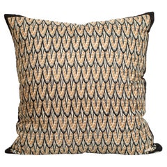 Vintage Rare Liberty of London Art Deco Silk Fabric Irish Linen Cushion Pillow