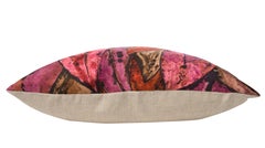 Vintage Rare Liberty of London Purple Pink Silk Scarf Irish Linen Cushion Pillow