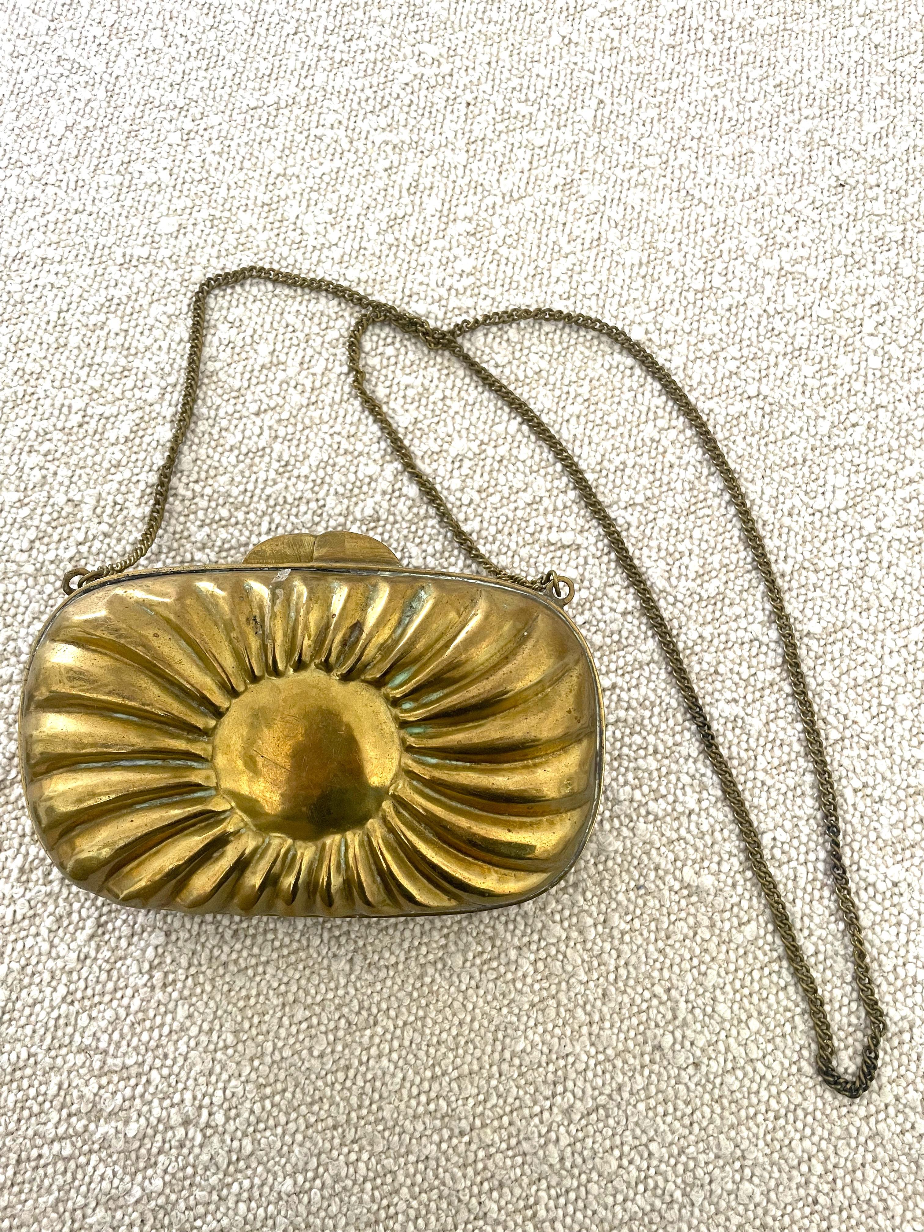 Vintage Rare Lion Head Purse Womans Evening Bag In Good Condition In 'S-HERTOGENBOSCH, NL