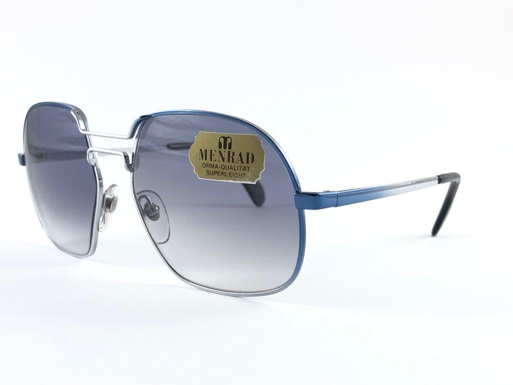 blue metallic sunglasses