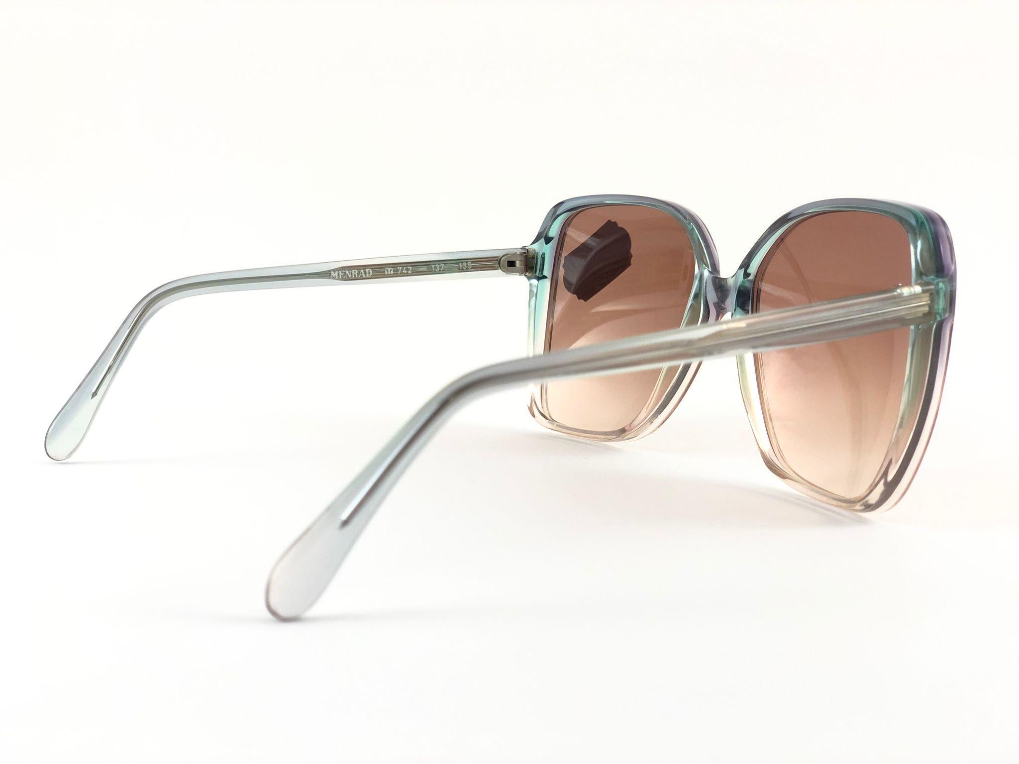 Women's Vintage Rare Menrad M742 Funky Oversized  1970 Sunglasses For Sale