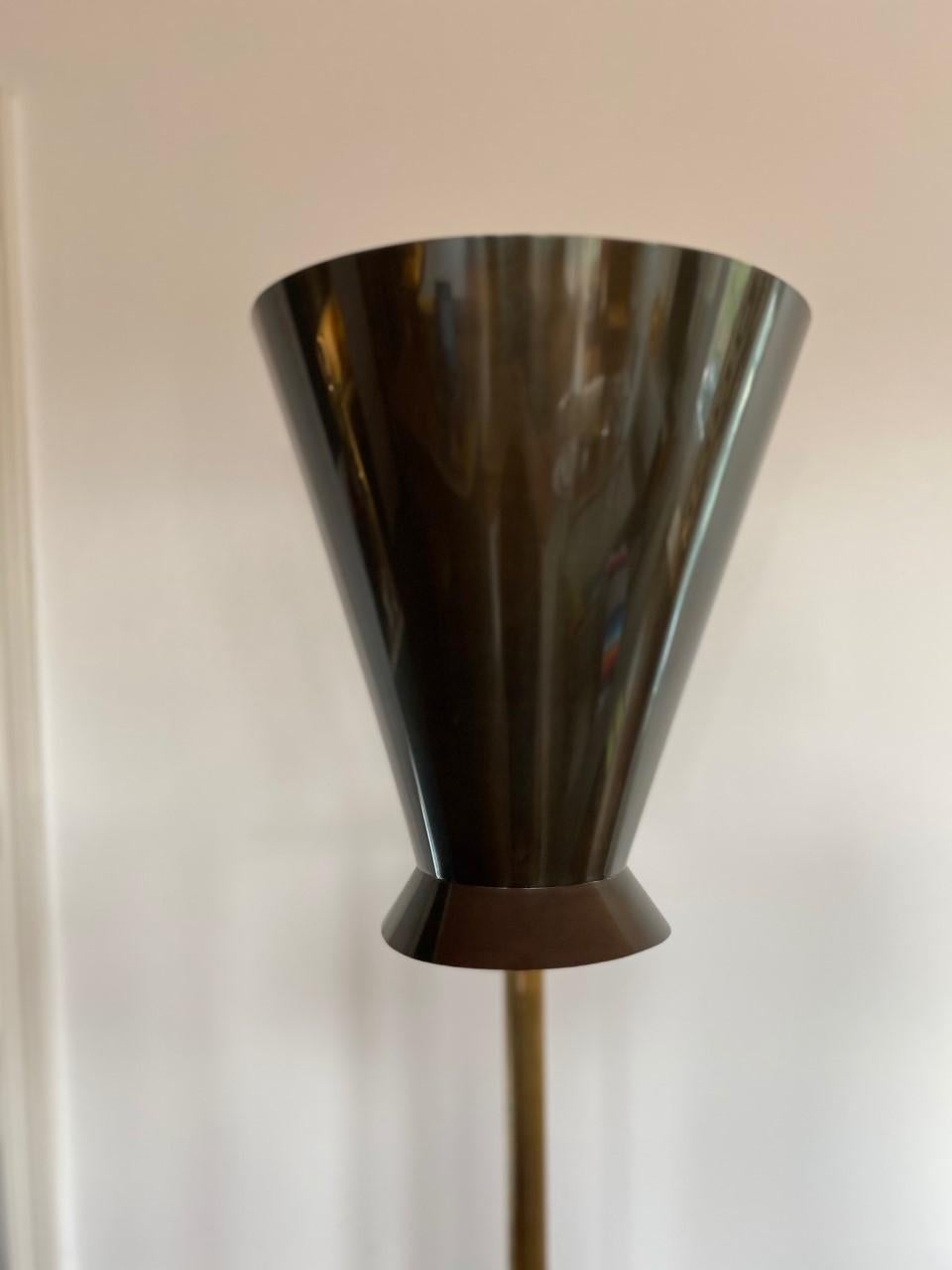 Mid-20th Century Vintage Rare Mid Century Hollywood Regency Torchiere Floor Lamp For Sale