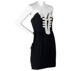 Vintage RARE MOSCHINO COUTURE "Cruise Me Baby" Venice Bustier Dress