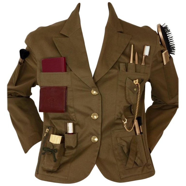 Moschino Baby Unisex Summer Jacket In Army main image 1